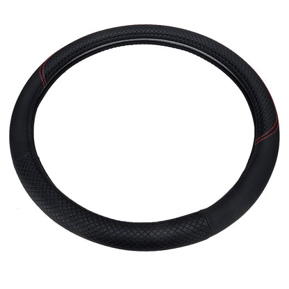 38cm PU Leather Steering Wheel Cover for Car - Breathable Anti-Slip (All Years)