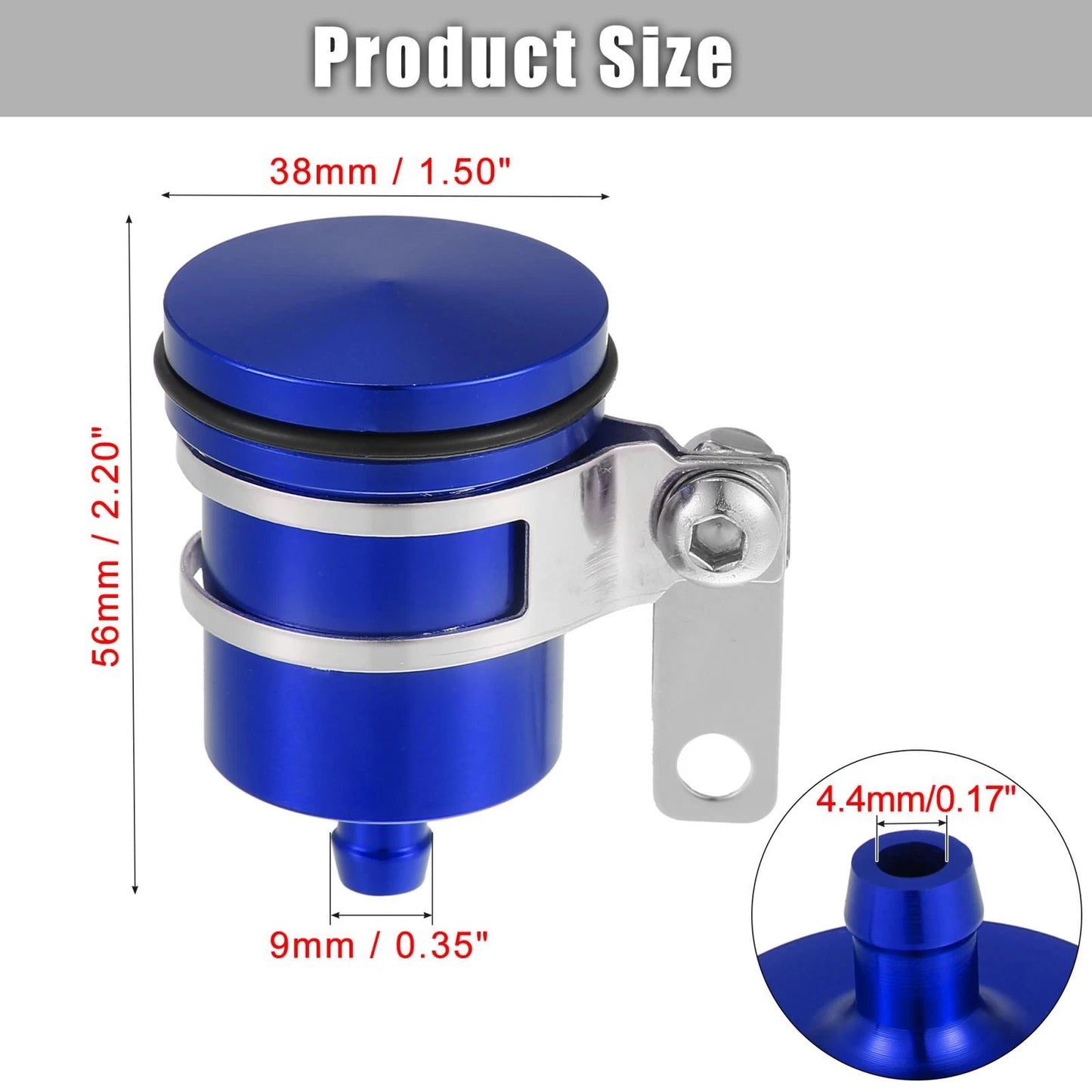 Front Brake Master Cylinder Oil Tank Cup Blue for Yamaha Honda