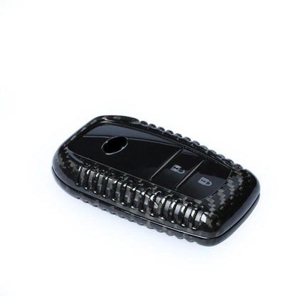 Carbon Fiber Key Cover for Toyota Fortuner Hilux Prado Highlander (2015-2023)