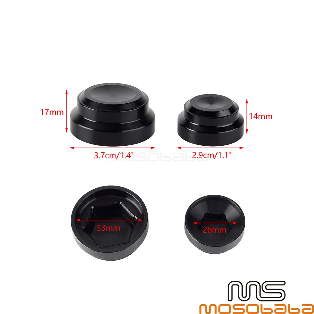 Nut Cover Cap for Harley Sportster S 1250 Nightster 975 (2022-2024) Black