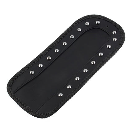 Black PU Leather Rivet Rear Fender Bib Solo Seat for Harley Softail (1984-2006)