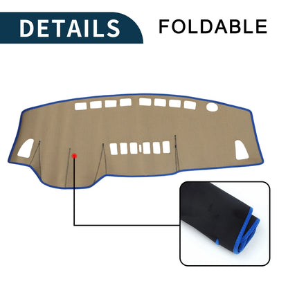 Dashboard Cover Mat for Nissan Tiida C11 Sun Protector Black Blue (2004-2014)