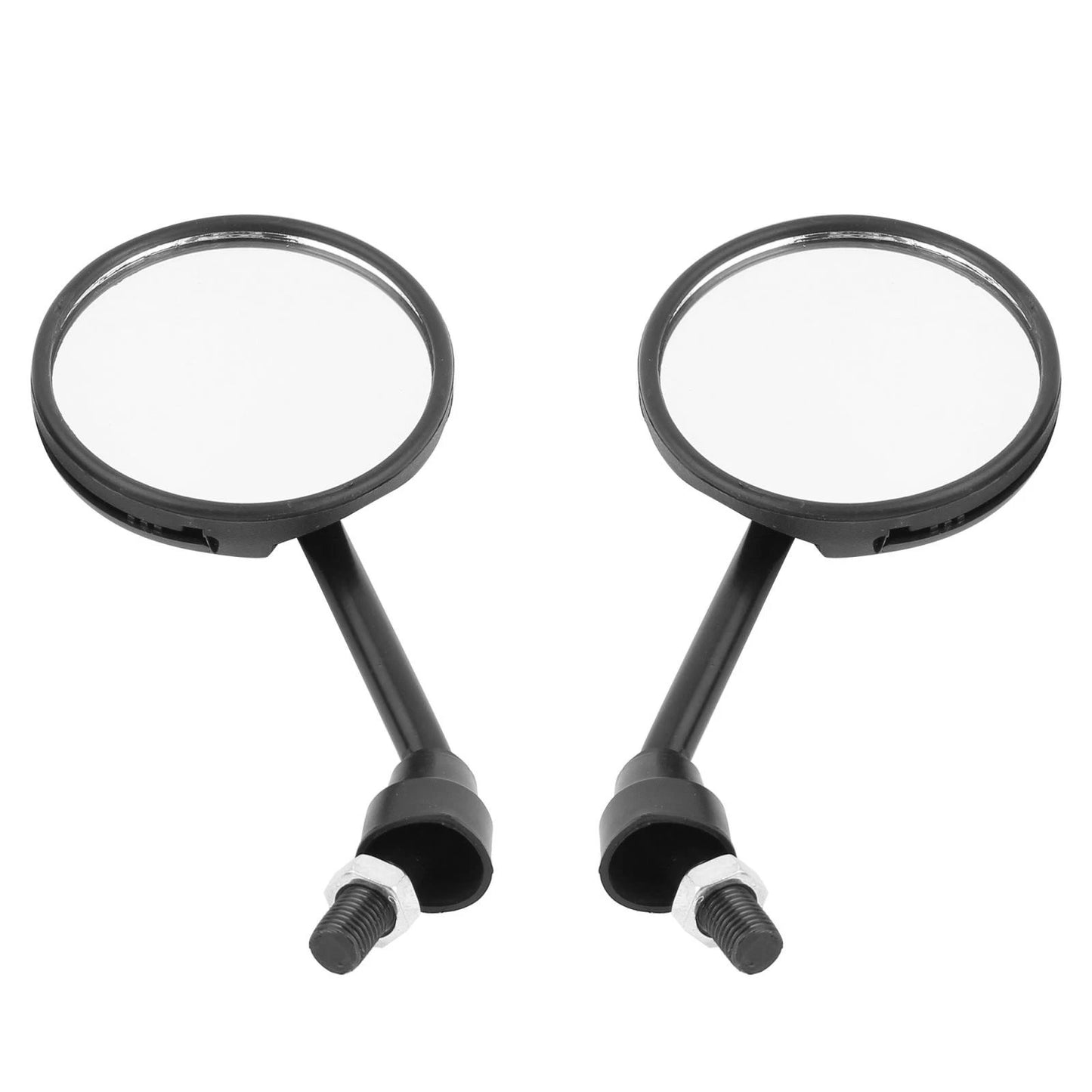 Pair Black Adjustable 10mm Thread Diameter Rear View Mirror for Motorcycle