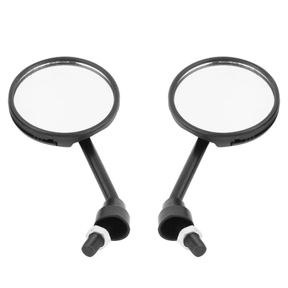 Pair Black Adjustable 10mm Thread Diameter Rear View Mirror for Motorcycle