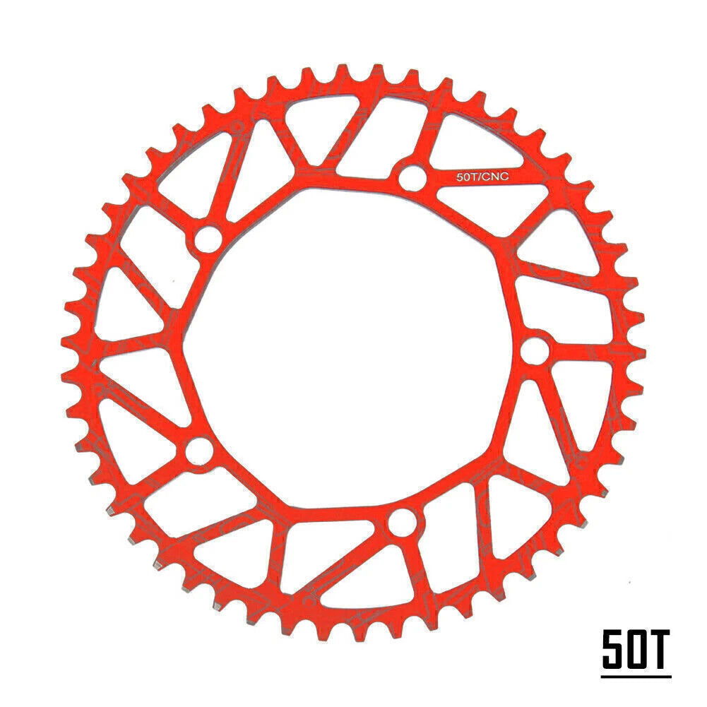 50T-58T Narrow Wide Chainring for Folding Road Bike - Red