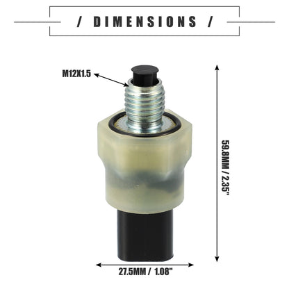 Engine Oil Pressure Sensor for BMW 320i (2006-2013) - Metal, Black/Silver Tone