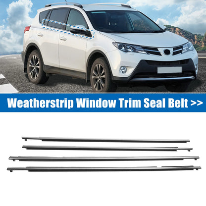 4pcs Weatherstrip Window Trim Seal for Toyota Rav4 (2013-2018)