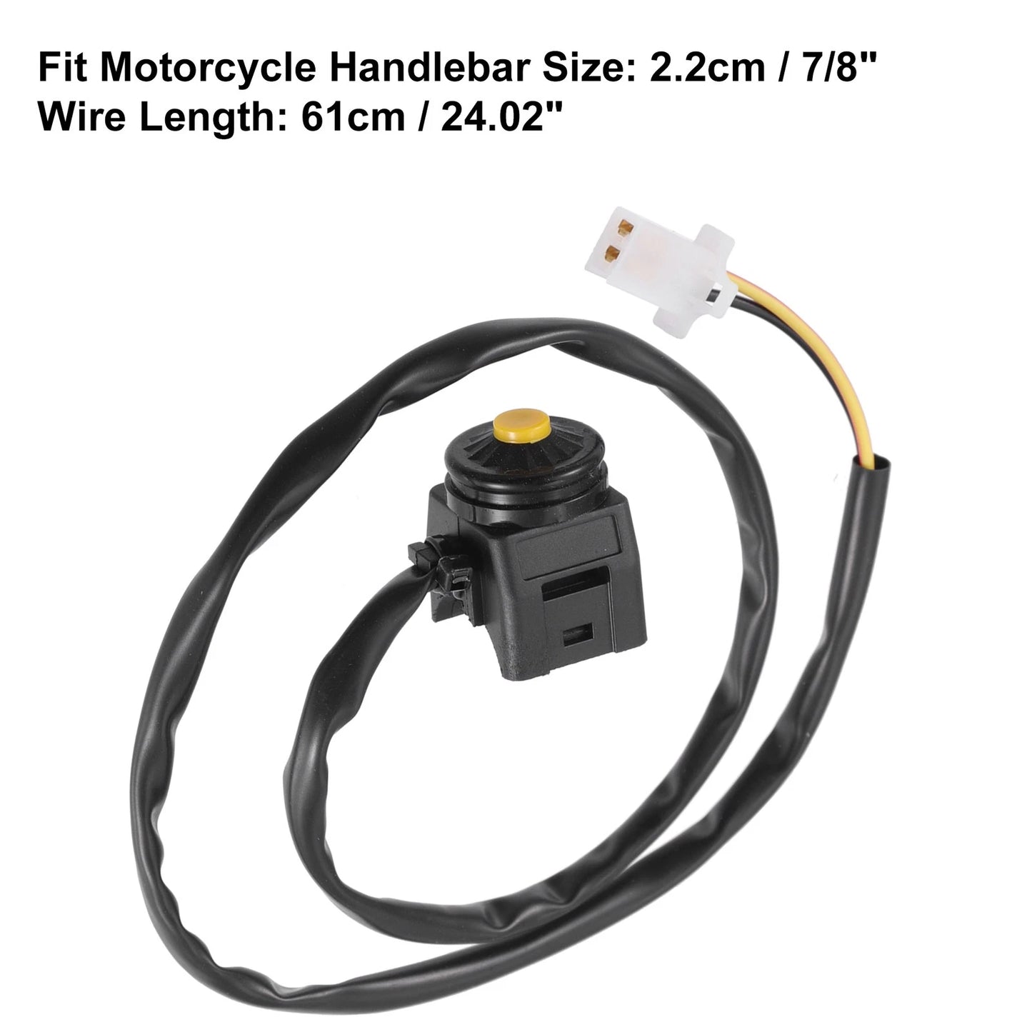 7/8" Handlebar Switch Button Assembly 2 x for Motorcycle