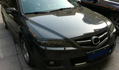 2 x Carbon Fiber Headlight Eyelid Covers for Mazda 6 (2003-2013)