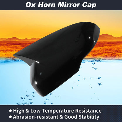 2 x Left Right Side Ox Horn Rear View Mirror Covers for Honda CRV (2023-2025)