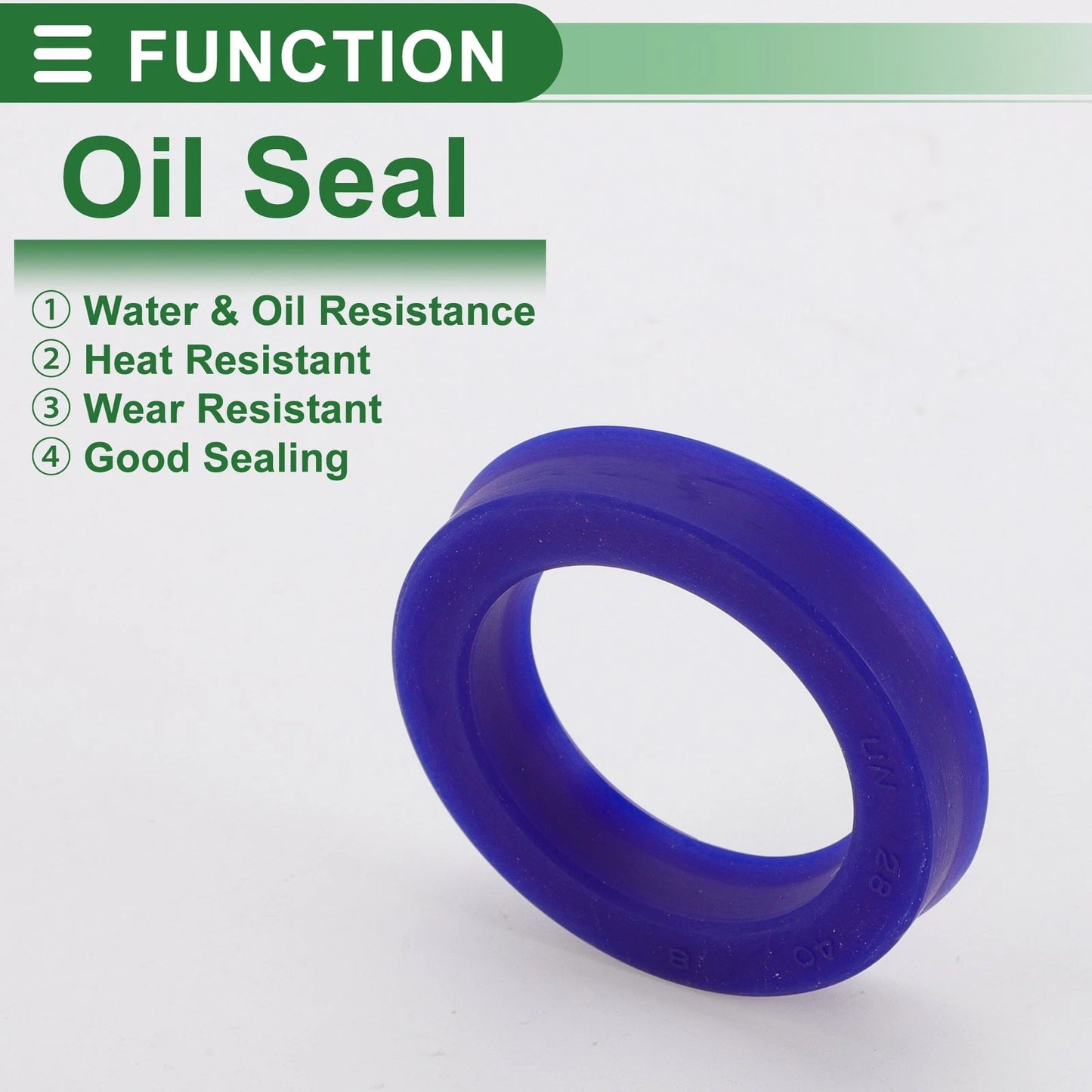 Oil Seal 28x40x8mm Rotary Shaft Seal TPU Blue 5 x pcs for Vehicle