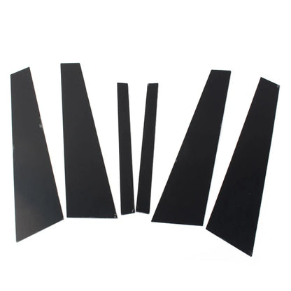 6 x Car Window Pillar Post Door Trim Covers for BMW 7 Series (2009-2015)
