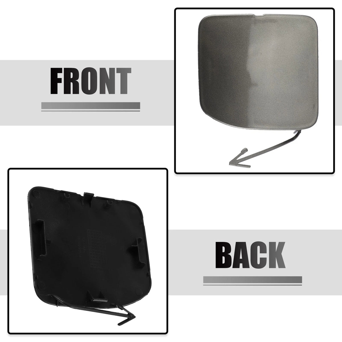 Front Bumper Tow Hook Cap for Nissan Versa Sedan (2015-2019) Gold Tone