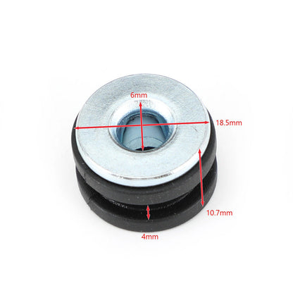 10pcs M6 Eyelets Cushion Side Cover Fairing for Motorcycle Scooter (F2)