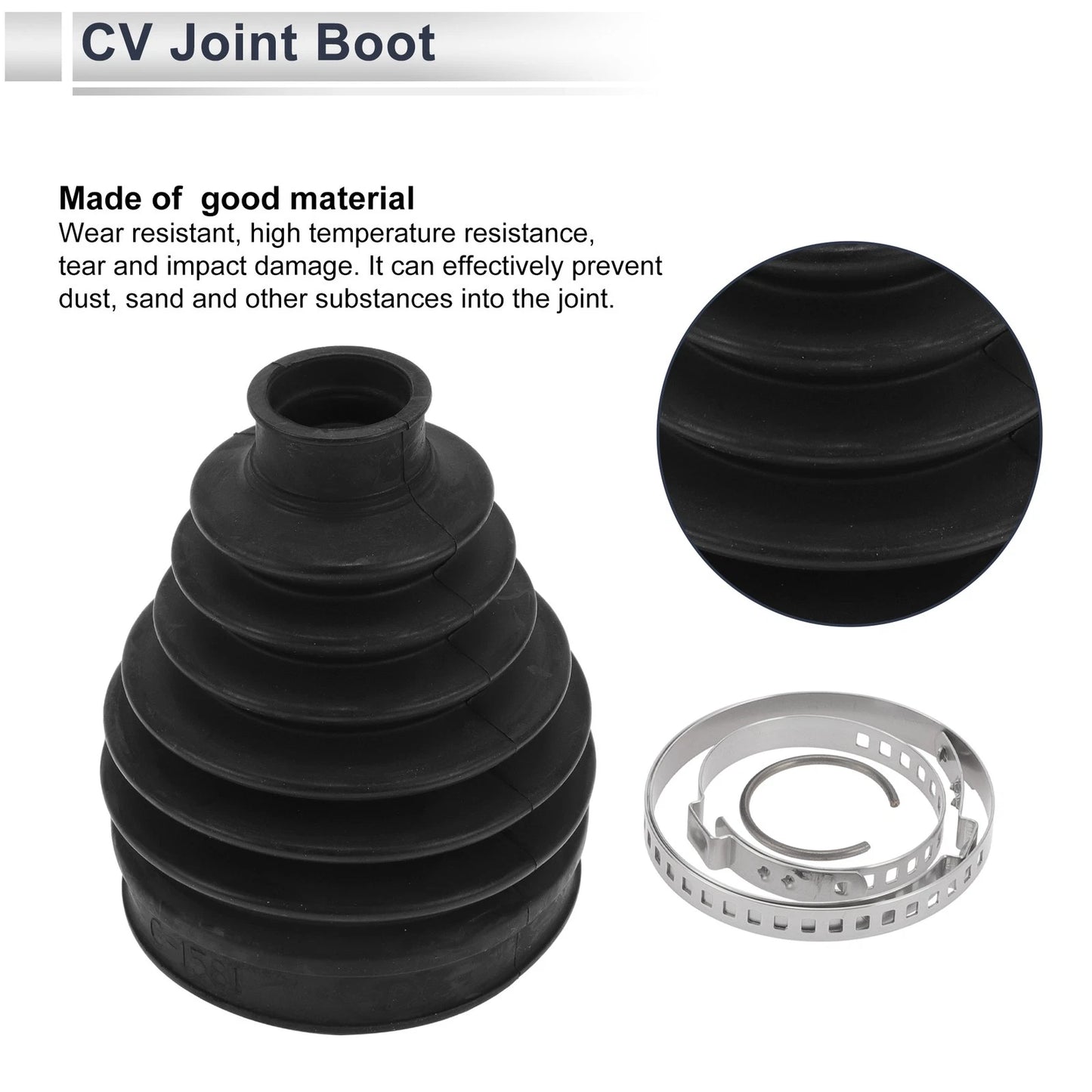 Inner CV Joint Boot Kit with Clamps for Mercedes CLS63 AMG (2006-2011)