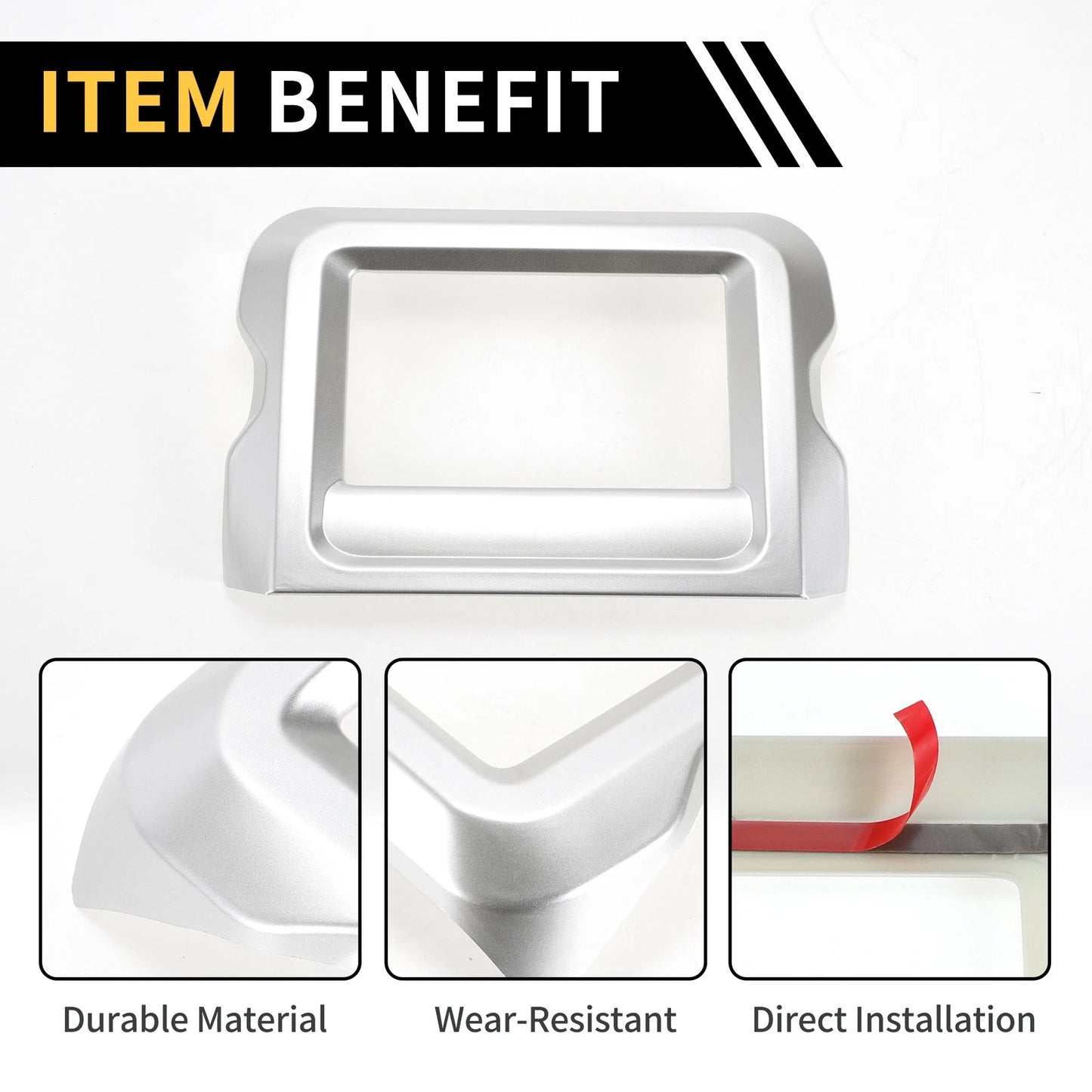 GPS Navigation Panel Trim Cover for Jeep Wrangler JL JLU (2018-2023)