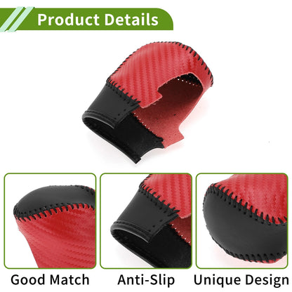 Red Carbon Fiber Gear Shift Knob Cover for Honda Accord