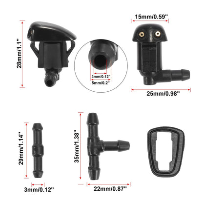 7 x Windshield Wiper Fluid Squirter Nozzles for Toyota Yaris Tacoma (2006-2023)