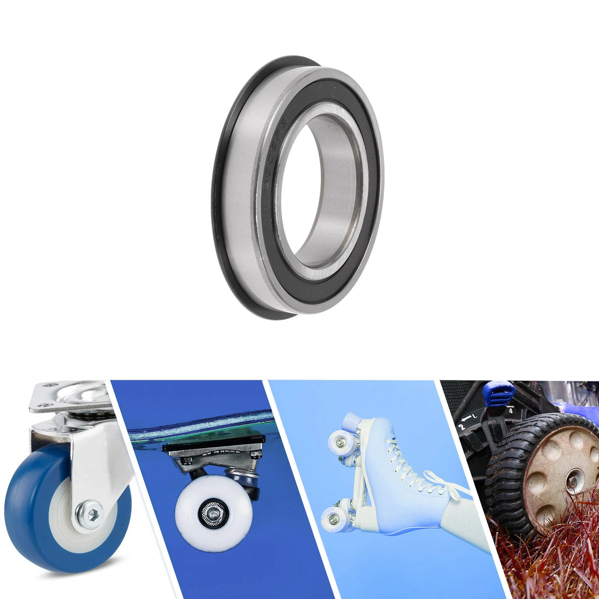 45x75x16mm Deep Groove Ball Bearings for Scooter Skateboard Wheel
