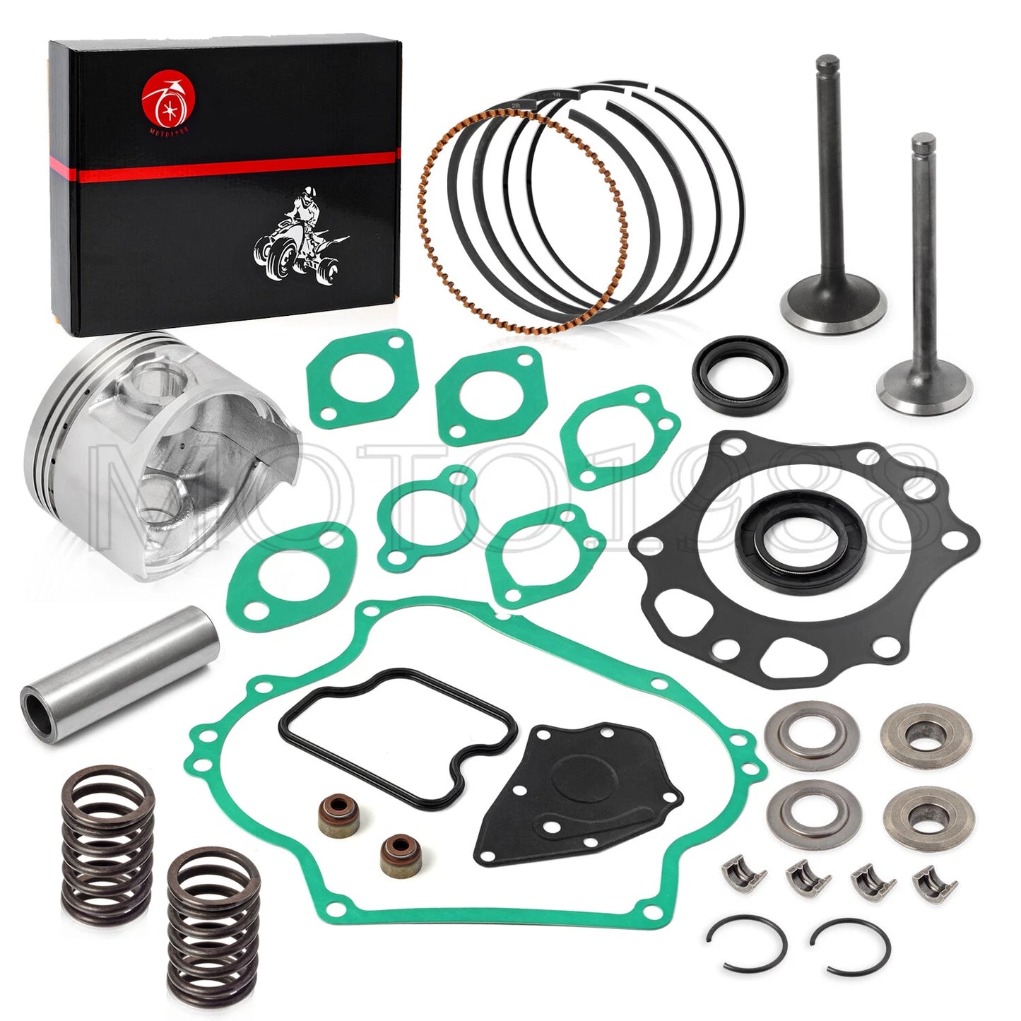 Top End Rebuild Kit STD Piston Valve Gasket for Club Car DS/Precedent 290 CC