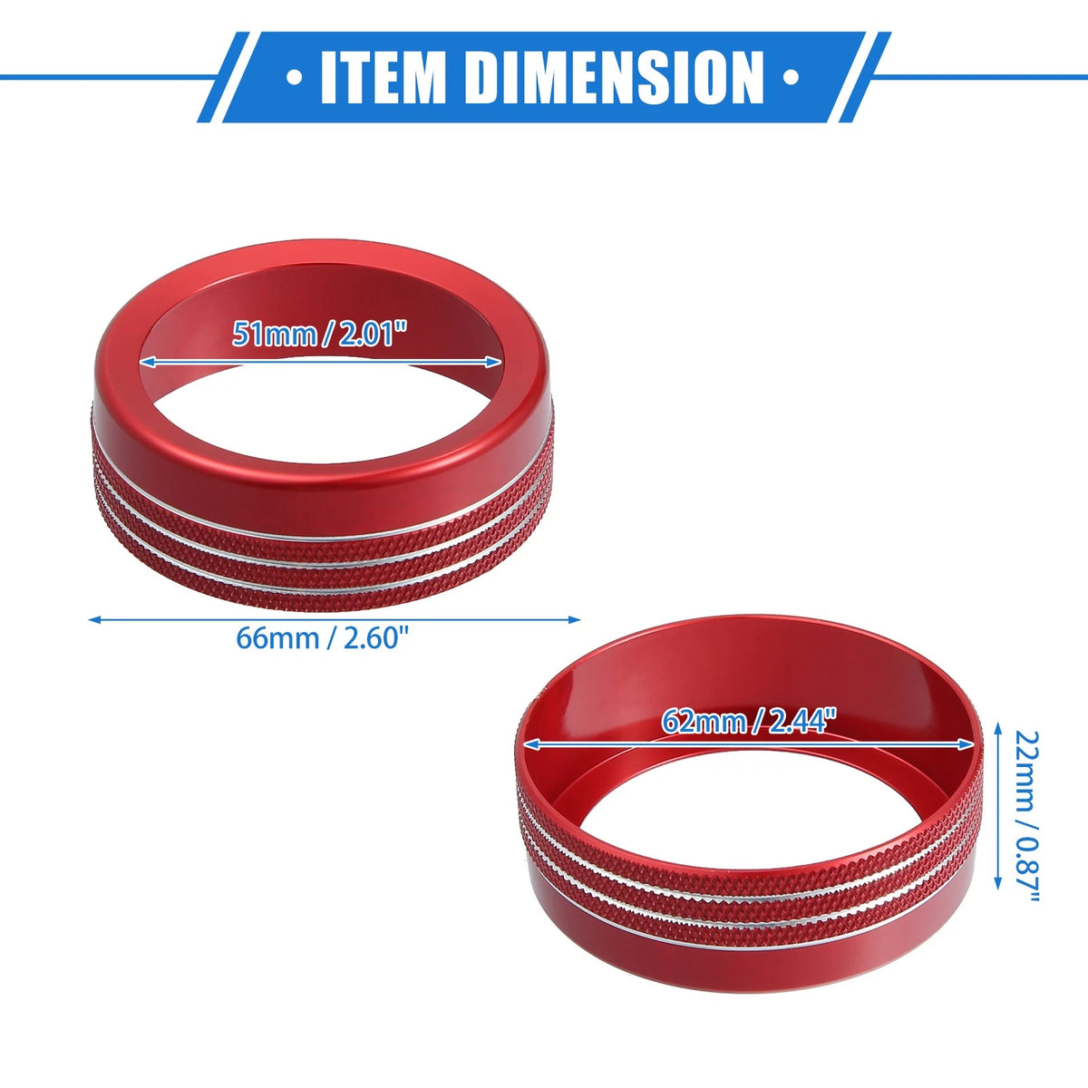 Gear Shift Knob Cover Trim for Ford Maverick 2022-2023 Red