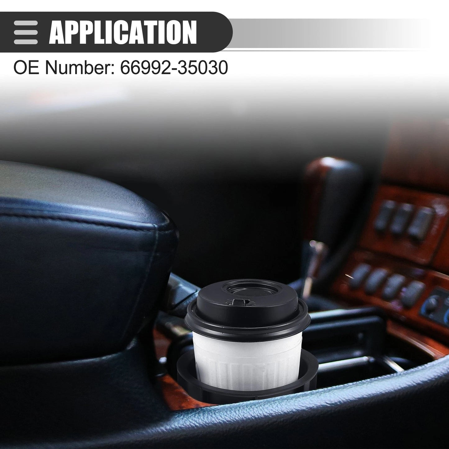 Cup Holder for Toyota 4Runner 2014-2021 ABS Black