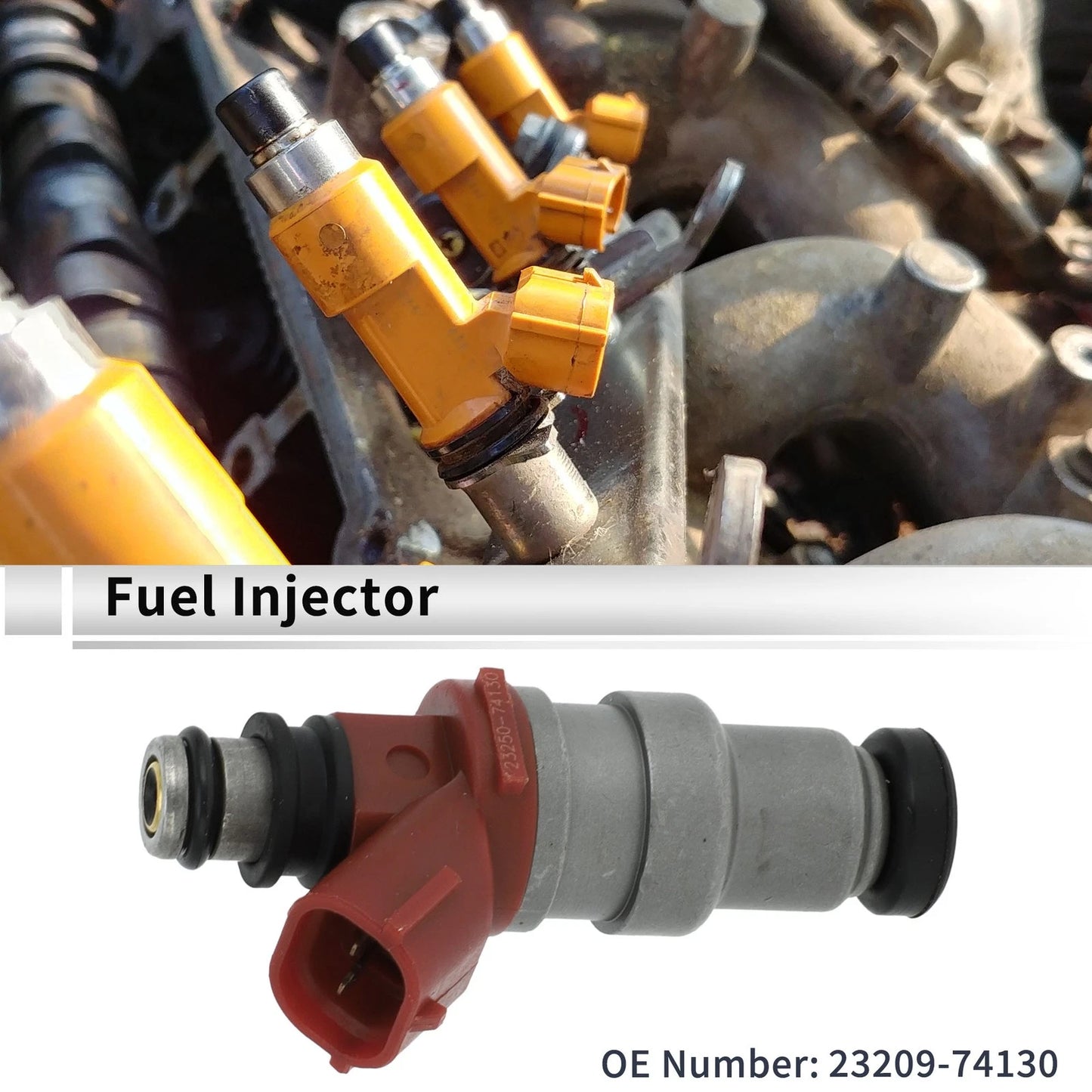 Fuel Injector for Toyota Camry Vista 1.8L (1990-1994) 1 Pc Wine Red