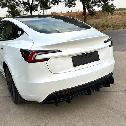 Rear Bumper Diffuser Lip Trim Kit for Tesla Model 3 (2023-2024)