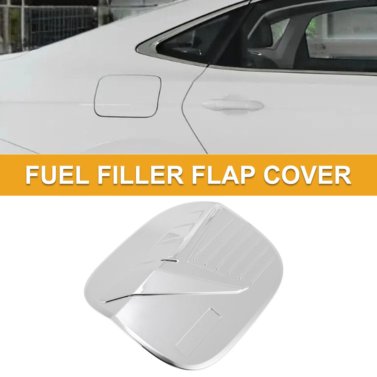 Fuel Tank Door Cap for Mazda CX-50 2023-2025 Chrome Silver Tone