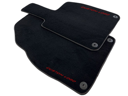 Custom Black Carpet Floor Mats for Porsche 718 Cayman (2017-2024)