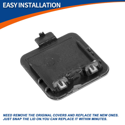 Bumper Tow Hook Cover for BMW 525i 530i 2004-2007 (2 x Gray)