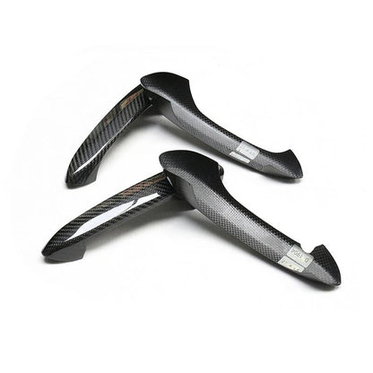Real Carbon Fiber Exterior Door Handle Cover Trim Fit For BMW X3 X4 X5 2018-2021