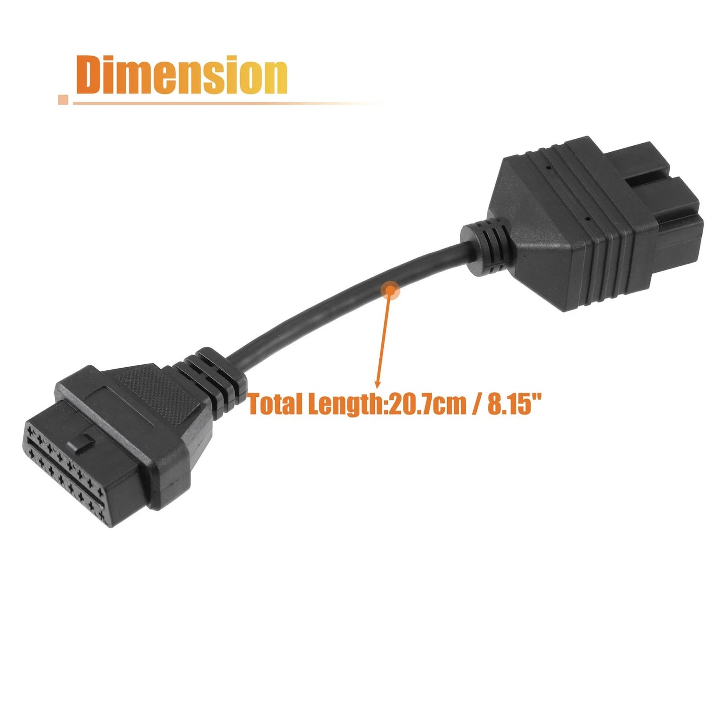 20-Pin Male to Female OBD2 Adapter Cable for Kia