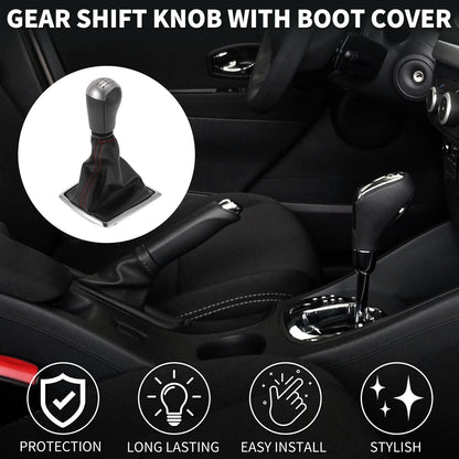 6 Speed Manual Gear Shift Knob & Cover for Ford Focus MK2 (2004-2008)