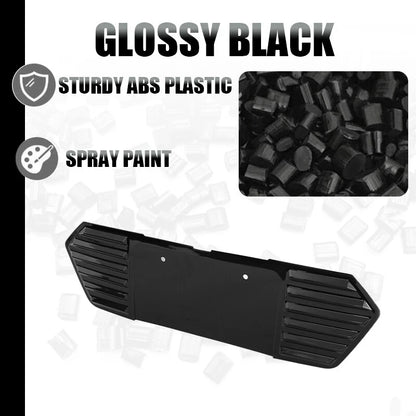 Glossy Black ABS Plastic Rear License Plate Frame Trim for Corvette C8 (2020-2023)