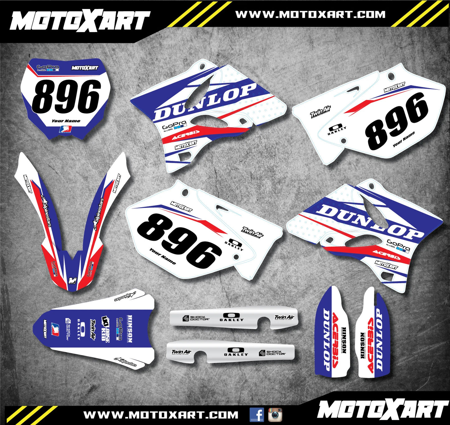 Custom Graphics for Yamaha YZ 250 FORCE STYLE (2006-2014)