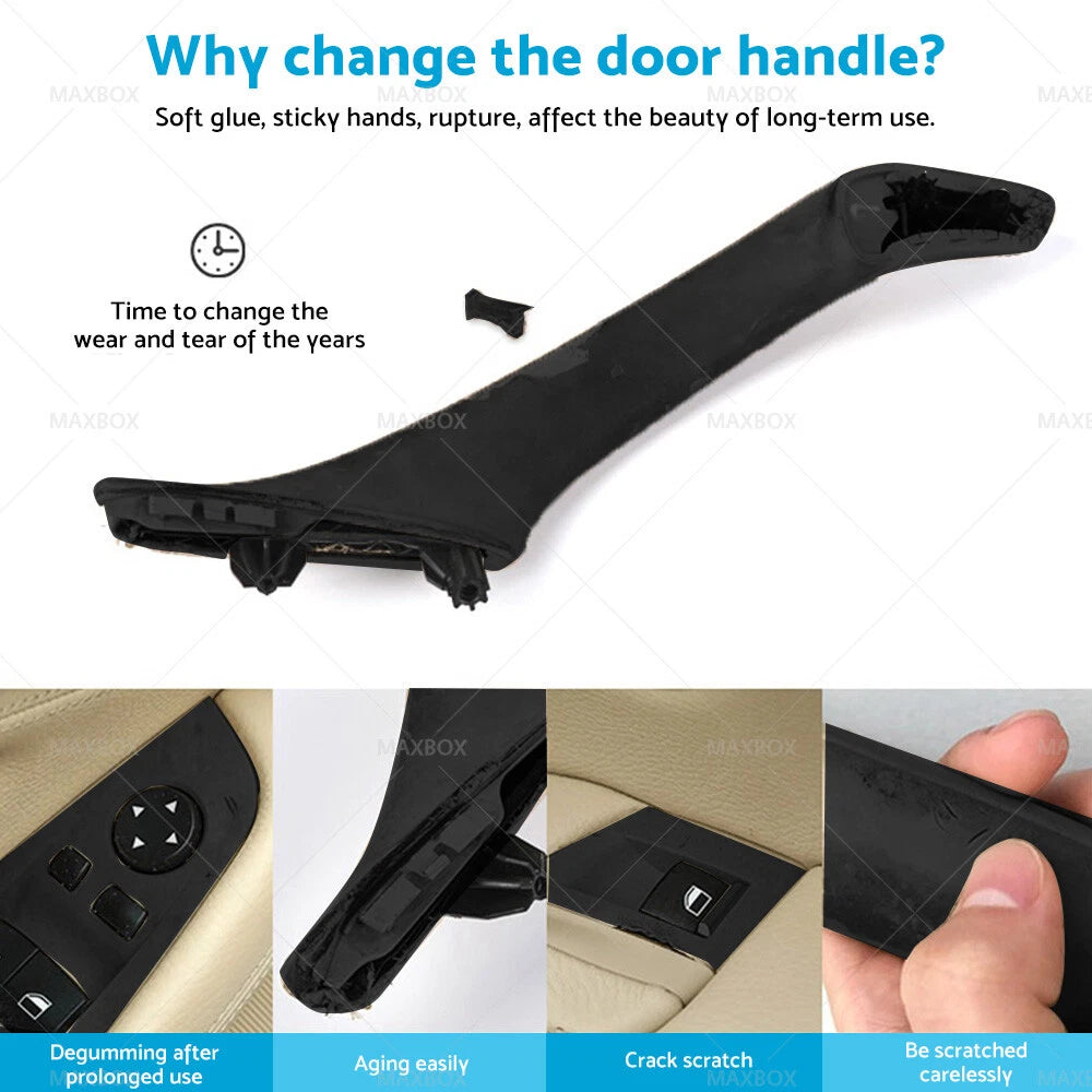 Interior Door Handle Trim Cover for BMW 5 Series F10 F11 520 525 (2010-2017)
