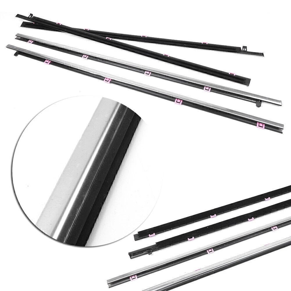 4 x Chrome Outside Window Moulding Trims for Honda Accord (2013-2017)