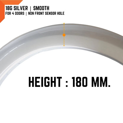 18G Silver Fender Flares for Ford Ranger PX3 (2018-2021)