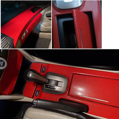 29pc Red Carbon Fiber Interior Trim Kit for Honda Accord (2008-2012)