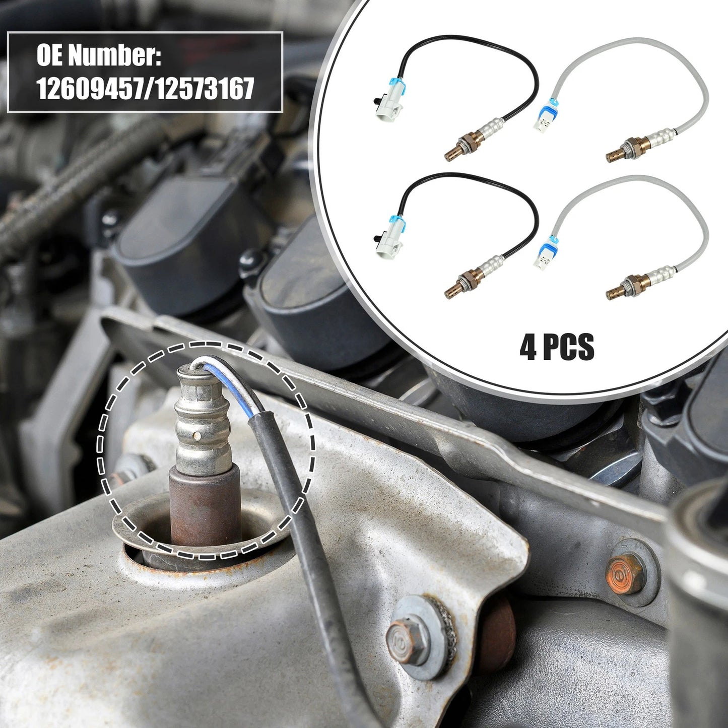 4 x Oxygen Sensors for Cadillac Escalade (2008-2014)