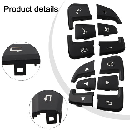 Steering Wheel Button Cover Set for Mercedes-Benz Cars