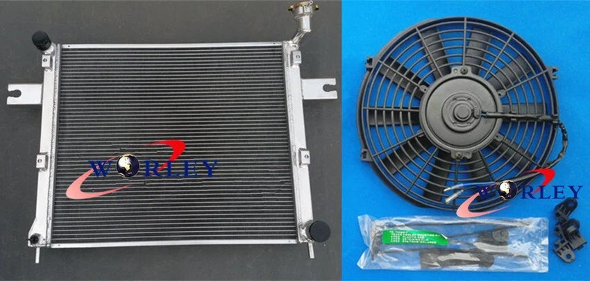 Aluminum Radiator + Fan for JEEP GRAND CHEROKEE & COMMANDER V8 (2006-2010)