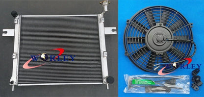 Aluminum Radiator + Fan for JEEP GRAND CHEROKEE & COMMANDER V8 (2006-2010)
