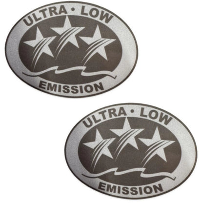 2PCS Ultra Low Emission Sticker Decal for Mercury/Johnson - Light Gray