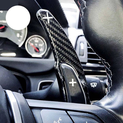 Real Carbon Fiber Steering Wheel Shift Paddle Switch Fit For BMW M3 2014-2018