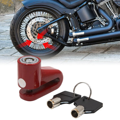 Disc Lock System 2 x Keys for Red Motorcycle