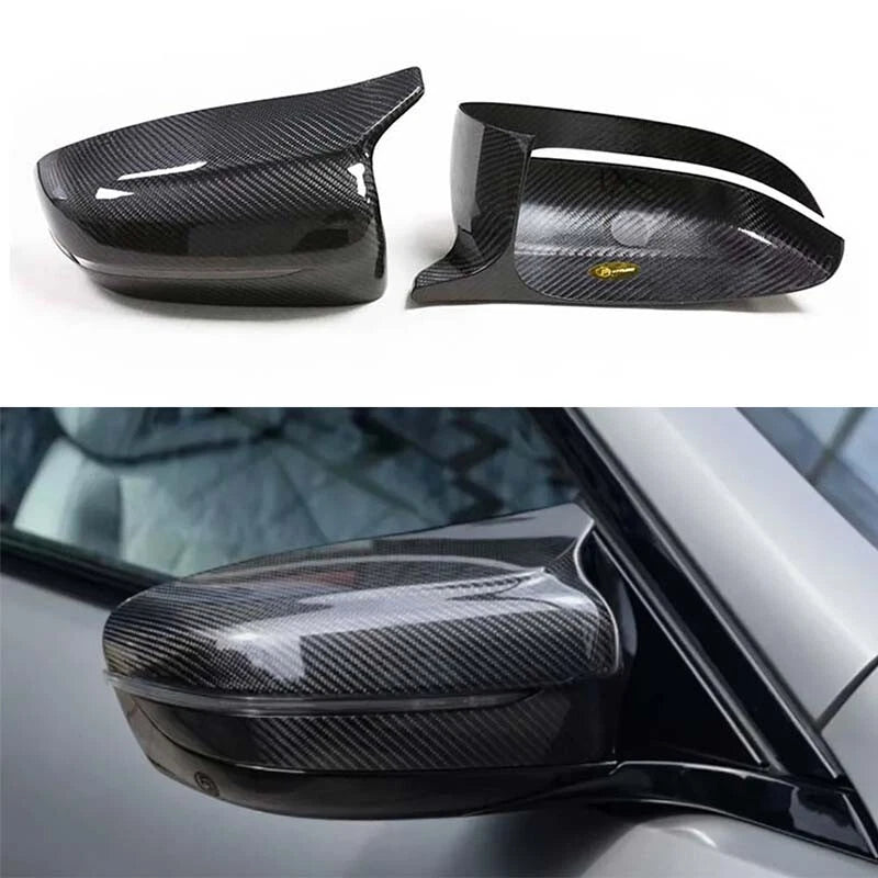 Carbon Fiber Rearview Mirror Cap Cover Trim for BMW 8 Series G14 G15 G16 2018-23