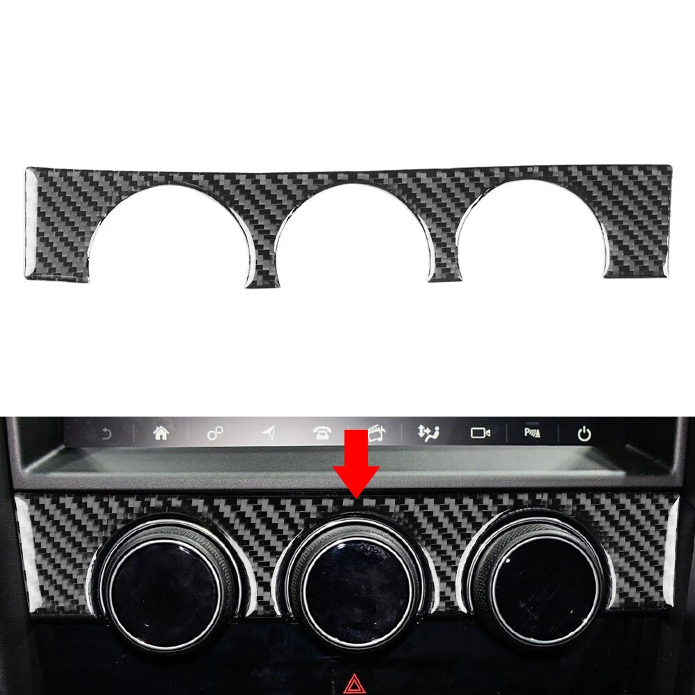 Black AC Climate Console Knob Cover Trim for Jaguar F-Type (2013-2024)