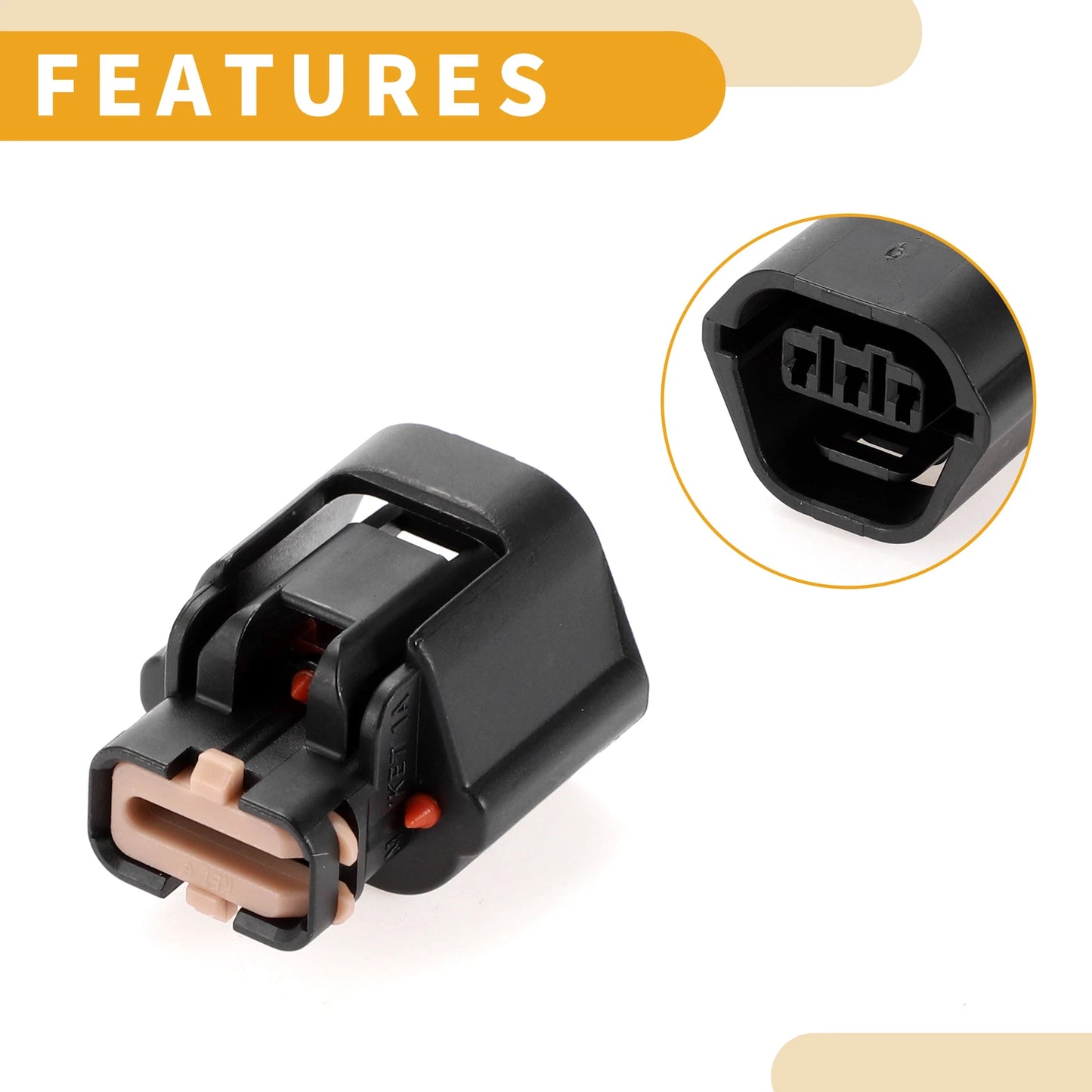 3 Pin Crank Cam Speed Sensor Connector Plug for Mitsubishi Evo (1992-1994)